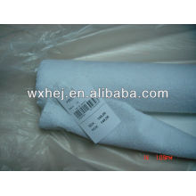80% coton 20% polyester tissu éponge blanc en stock pour la couverture de matelas